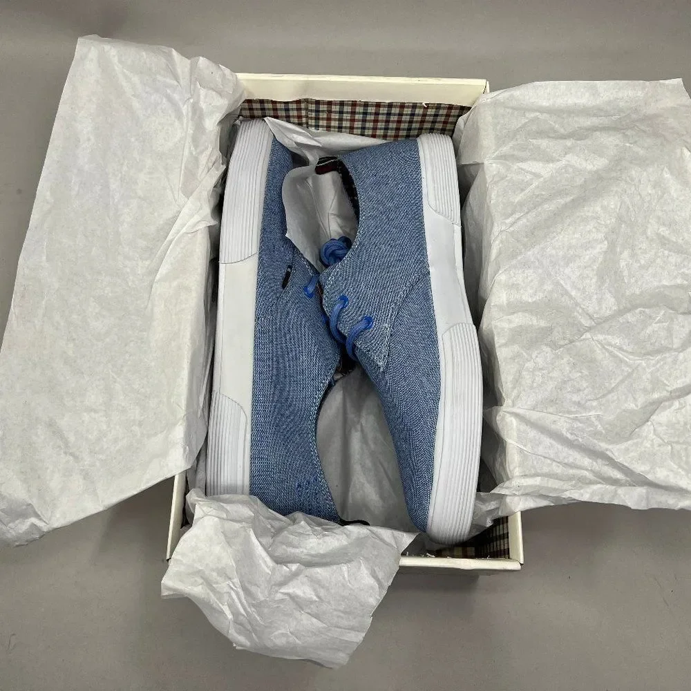 Ben Sherman Bristol Shoes Men's‎ Size 11.5 Blue Oxford Casual Lace Up Sneakers